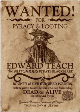 Real Blackbeard flag